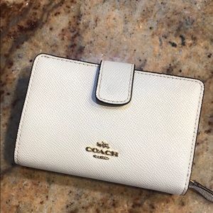Coach small off white wallet!